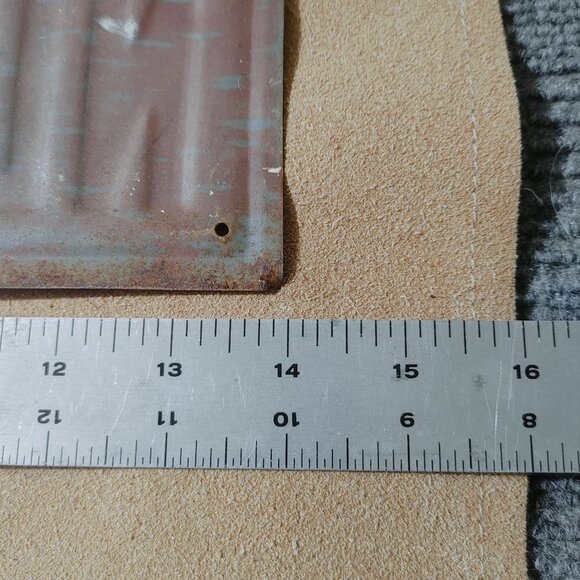 Vintage No Smoking Metal Sign Lansing B Warner Inc Chicago Red  White Decor - Picture 7 of 16